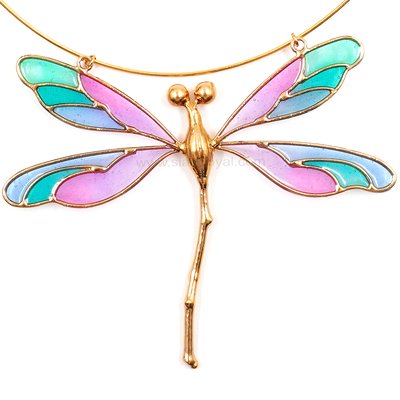 HI Botanic Art Deco Dragonfly - M3-1- Necklace
