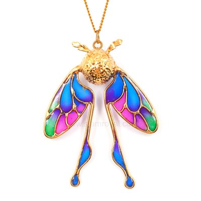 HI Botanic Art Deco Moth -1-2 - Pendant