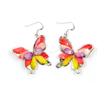 Flower Petal Butterfly Earring