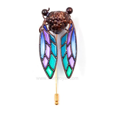 CoP Botanic Art Deco Cicada M 1 -1 - Stickpin