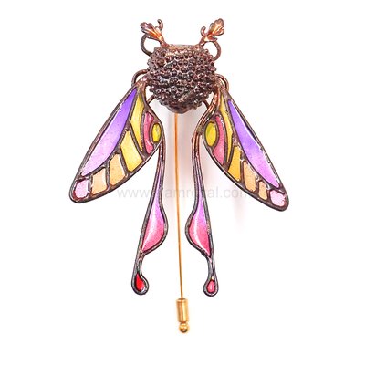 CoP Botanic Art Deco Moth M 1 -1 - Stickpin