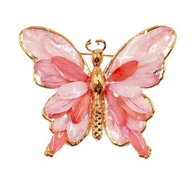 Flower   Petal Butterfly Brooch-Pat. #1
