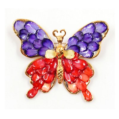 Flower Petal Butterfly Brooch-Pat. #4
