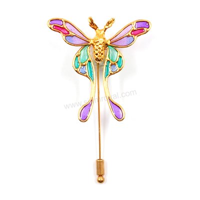 HI Botanic Art Deco Butterfly-S-1-1 - Stickpin