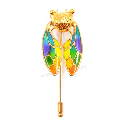 HI Botanic Art Deco Cicada - Stickpin