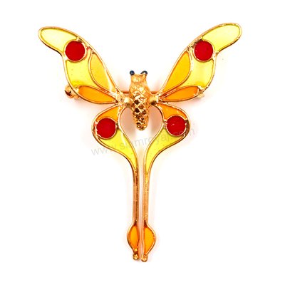 HI Botanic Art Deco Butterfly M-2-2 - Brooch