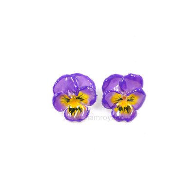 Pansy Stud Earrings