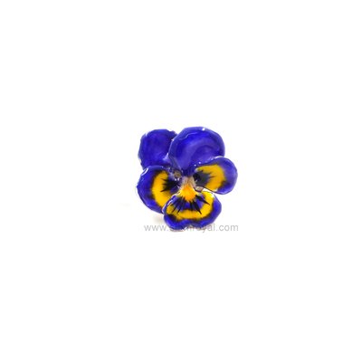 Pansy Adjustable Ring (Silver Plated Ring)