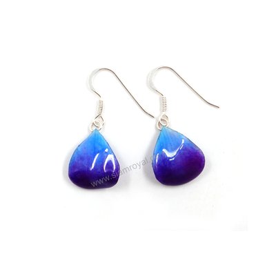 Petite Petal on Silver Earring hooks